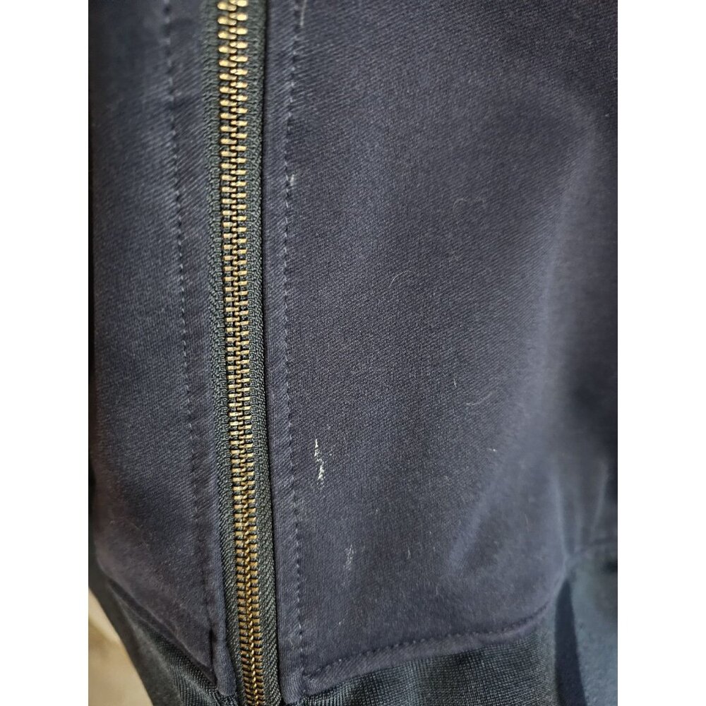 Mavi Mens XL Moto Jacket Navy Zip Minimalist Modern Streetwear Layering Y2K - Picture 4 of 8